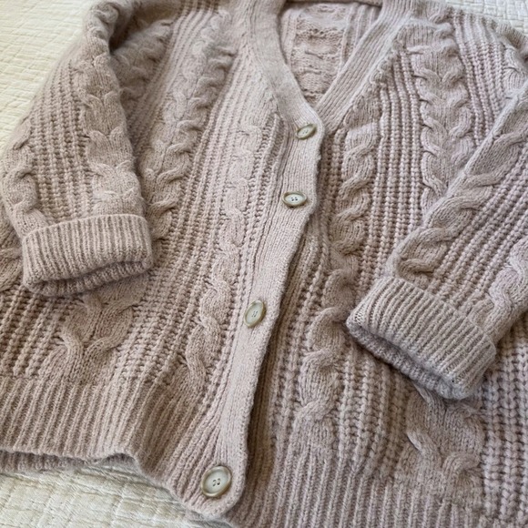 Jenni Kayne Cable Knit Cardigan Womens S - Picture 2 of 7